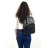 Bolsa Mochila Feminina de Couro Preta HM095 | HAMISH - 11