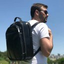 Ver imagem 5 de Mochila Preta de Couro para Notebook HM096 | HAMISH