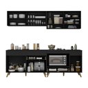 Ver imagem 5 de Armário de Cozinha Modulada Compacta 225cm com Balcão para Cooktop Veneza Multimóveis MP2263