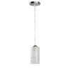 Luminária Pendente Atenas Vidro Jateado Detalhes Transparente Balção Sala Quarto 1 E-27 Branco Bivol - 1