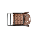 Ver imagem 3 de Cadeira Aço Carbono Praia Alta Dobrável Reforçado - Marrom