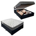 Ver imagem 1 de Cama Box Baú Casal Sintético + Colchão de Espuma D33 - Sereneprime - 138cm Preto