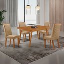 Ver imagem 7 de Mesa de Jantar Copper 120 cm Tampo MDF Canto Copo Laminado com 4 Cadeiras Lira