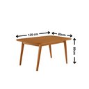 Ver imagem 6 de Mesa de Jantar Copper 120 cm Tampo MDF Canto Copo Laminado com 4 Cadeiras Lira