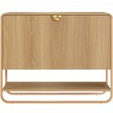 Ver mais imagens de Sapateira Vertical Aparador 93cm Orgânica Industrial Alek A03 Hanover Dourado - Lyam Decor