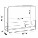 Ver imagem 6 de Sapateira Vertical Aparador 93cm Orgânica Industrial Alek A03 Hanover Dourado - Lyam Decor