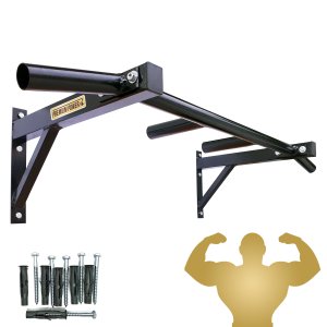 Barra Para Musculação De Parede Com Paralelas Pegada Neutra