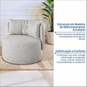 Ver imagem 4 de Poltrona Fixa Estofada Design Orgânico Lizzy Espresso Móveis
