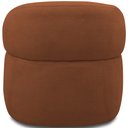 Ver imagem 7 de Kit 2 Poltronas Giratórias Sala de Estar Living Orgânico Carmen F04 Veludo Telha - Lyam Decor