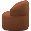 Ver imagem 6 de Kit 2 Poltronas Giratórias Sala de Estar Living Orgânico Carmen F04 Veludo Telha - Lyam Decor