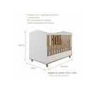 Ver imagem 3 de Quarto Infantil Comôda Casinha e Berço Mimo Branco/nature