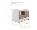 Ver imagem 3 de Quarto Infantil Comôda Casinha e Berço Mimo Branco/nature