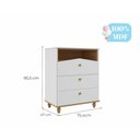 Ver imagem 7 de Quarto Infantil Comôda Casinha e Berço Mimo Branco/nature