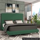Ver imagem 2 de Cama King Base Box 193x203cm Pés de Ferro Cold P02 Veludo Verde - Mpozenato