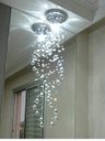 Ver imagem 1 de LUSTRE DE CRISTAL ESPIRAL PARA LAVABO, HALL SOCIAL, CABECEIRA DE CAMA, COM 1 METRO DE ALTURA