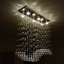 Ver imagem 1 de LUSTRE PARA SALA DE JANTAR,COM 80CM DE ALTURA EM CRISTAIS LEGÍTIMOS ASFOUR 30MM