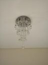 Ver imagem 2 de LUSTRE DE CRISTAL PARA SALA COM 50CM DE ALTURA, BASE DE INOX DE 30CM DE DIÂMETROS