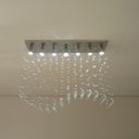 Ver imagem 2 de Lustre para sala de jantar em cristais k9 com 65cm de altura