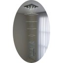 Ver imagem 2 de Lustre para Pé Direito Duplo Base de Inox Polido Espelhado de 70x70cm com 2,5 Metros de Altura