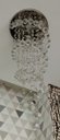 Ver imagem 1 de Lustre de Cristal para Sala Espiral, Base de Inox Espelhado de 30cm de Diâmetros com 01 Metro De