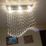 Lustre para Sala de Jantar Retangular de 70x20cm com Cristais Legítimos e Base de Inóx - 4