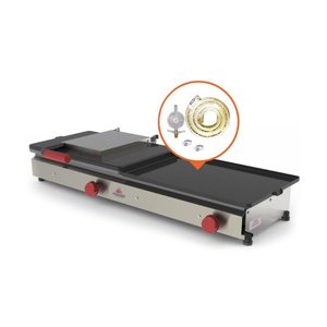 Kit - Sanduicheira Dupla 1 Prensa Gigante Gás Pr-950gn + Kit Gás - Progás