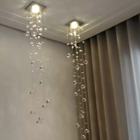 Kit 2 Lustres Pendente para Lateral de Cama com 1,10 Metros de Altura