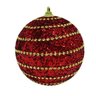Bola de Natal Plástico 10cm 2 Peças Lisboa Niazitex - 2