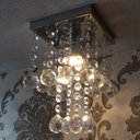 Ver imagem 2 de LUSTRE PARA LAVABO / CORREDOR, CORDÃO DE CASTANHAS COM ESFERAS DE 30MM