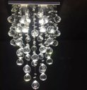 Ver imagem 1 de LUSTRE DE CRISTAL PARA SALA COM 70CM DE ALTURA, ESFERAS DE 40MM