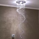 Ver imagem 2 de LUSTRE ESPIRAL,COM 1,30 M DE ALTURA,BASE INOX DE 30CM DE DIÂMETROS CRISTAIS DE 40MM LEGÍTIMOS K9