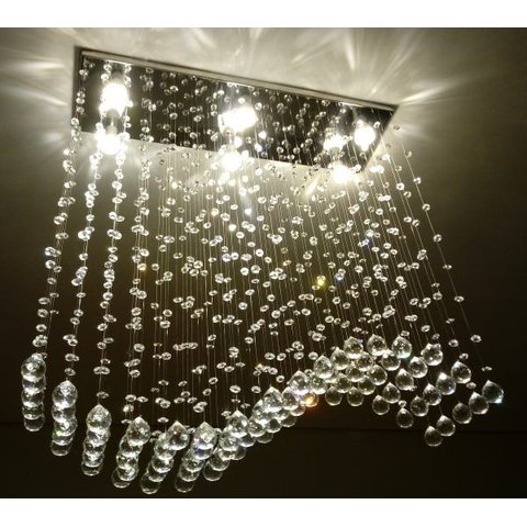 Lustre de Cristal para mesa de jantar com 70cm de altura