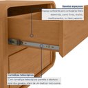 Ver mais imagens de Mesa de Cabeceira 2 Gavetas 45cm X 55cm Loop