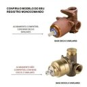 Ver imagem 4 de Acabamento para Registro Ducha Chuveiro Monocomando Padrão Base Deca Gold Dourado Metal Premium Pmx