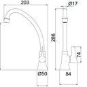 Ver imagem 2 de Torneira de Cozinha para Mesa Cit Branco C-06 1167 F26 - 7111112 - Lorenzetti Torneira de Cozinha Pa