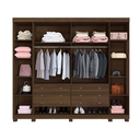 Ver imagem 2 de Guarda Roupa Casal 6 Portas Atlanta Benetil Móveis - Imbuia