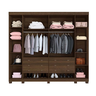 Guarda Roupa Casal 6 Portas Atlanta Benetil Móveis - Imbuia - 2