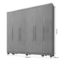 Ver imagem 4 de Guarda Roupa Casal 6 Portas Atlanta Benetil Móveis - Imbuia