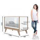 Ver imagem 3 de Quarto de Bebê com Guarda Roupa 4 Portas Cômoda e Berço Aurora Casa 812