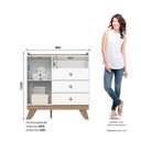 Ver imagem 4 de Quarto de Bebê com Guarda Roupa 4 Portas Cômoda e Berço Aurora Casa 812