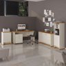 Conjunto Escritório Office Escrivaninha Balcões Gaveteiro Berlin - 1