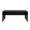Mesa para Escritório Escrivaninha Madeira Linha Office 180cm Cor:preto - 4