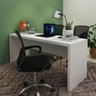 Mesa para Escritório Escrivaninha Madeira Linha Office 180cm Cor:preto - 1