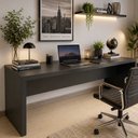 Ver imagem 5 de Mesa para Escritório Moderna Reunião 180cm Tecnomóbili Preto