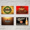 Kit Placas decorativas Cerveja - Bebidas Vintage - 04 Placas - 1