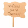 Placa de casamento Bella Felizes Para Sempre em Mdf - 1
