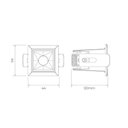 Ver imagem 3 de Spot Embutir Square Micro 3w 2700k 30° Irc90 Preto-stella