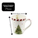 Ver imagem 3 de Jogo 3 Canecas Porcelana Natalina Premium 300ml Papai Noel, Árvore e Presentes