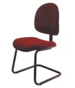 Ver imagem 1 de Cadeira Executiva Universitária Base Fixa em S Linha Office Cor:Vermelho