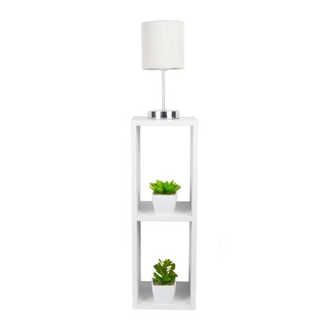 Mesa de Cabeceira Branca Cama Solteiro Quarto Sala Diamante 20cm